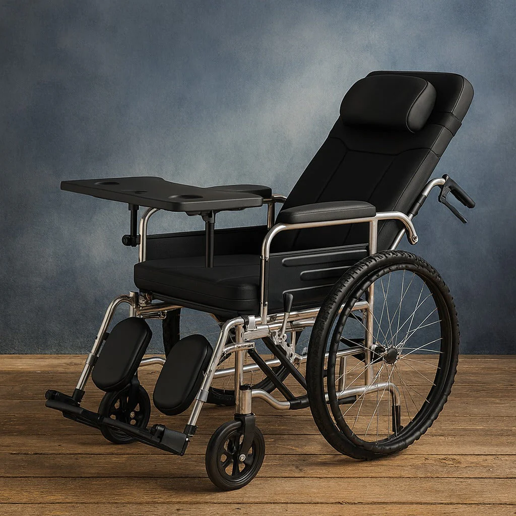 Easy Move Foldable Elderly Travel Wheelchair - Image 2