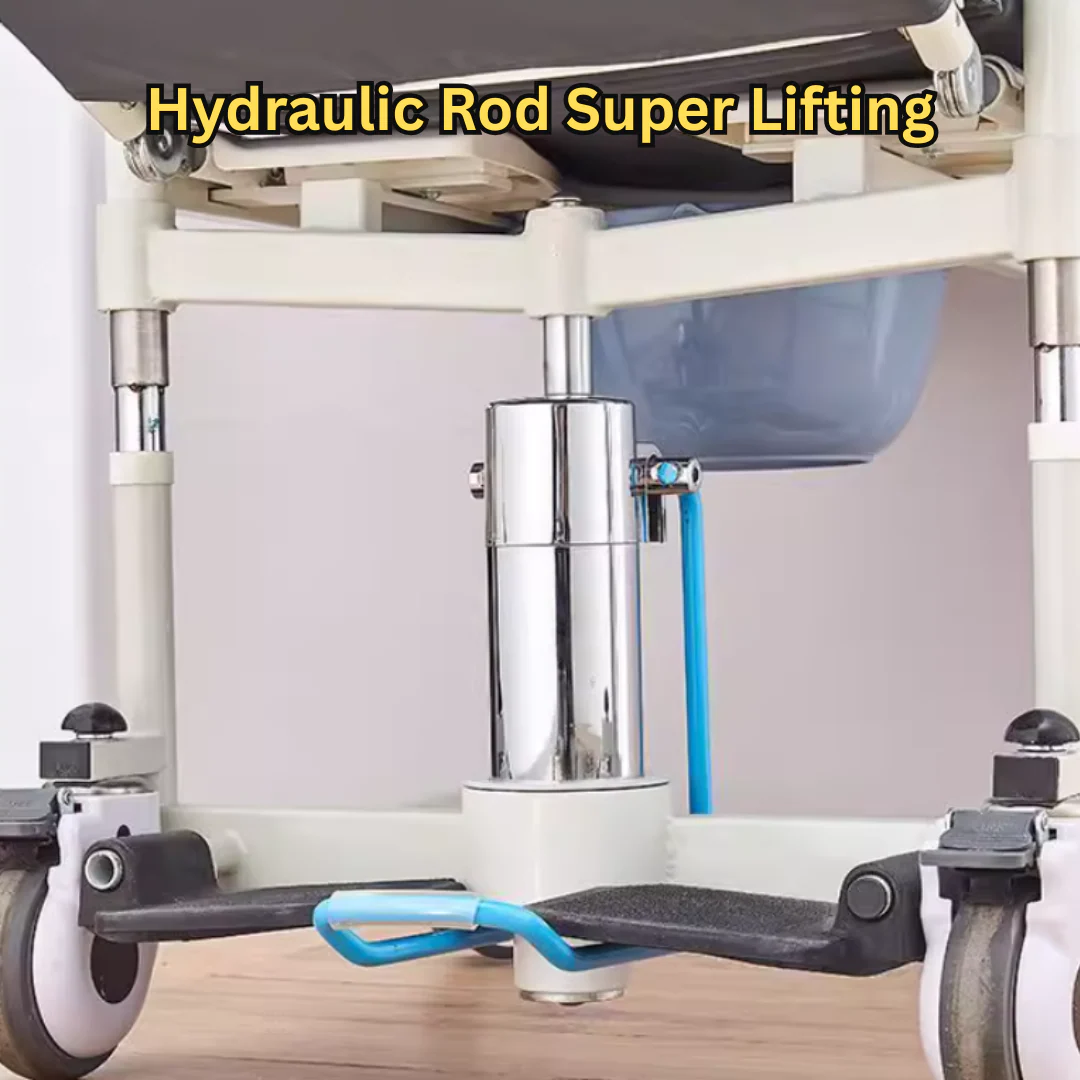 Height Adjustable Armrest Patient Transfer Mobility Chair - Image 3