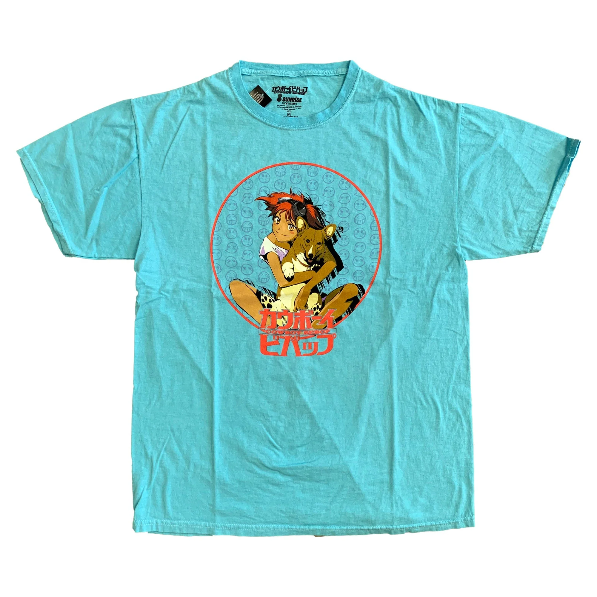 Cowboy Bebop Ed And Ein Anime Adult T-Shirt - Image 1