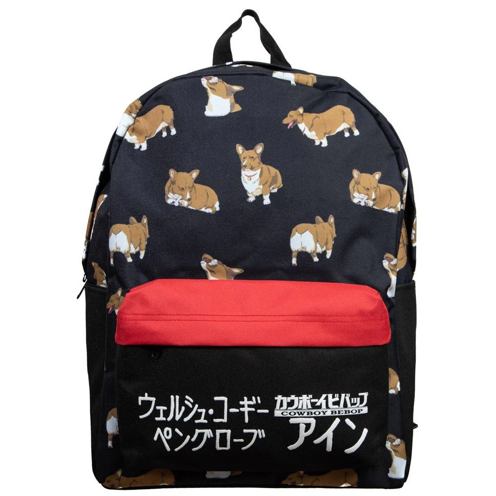 Cowboy Bebop Ein Corgi Kanji Anime Laptop Backpack Bag - Image 1