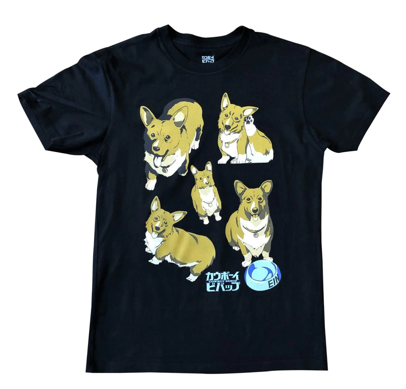 Cowboy Bebop Ein The Corgi Adult T Shirt
