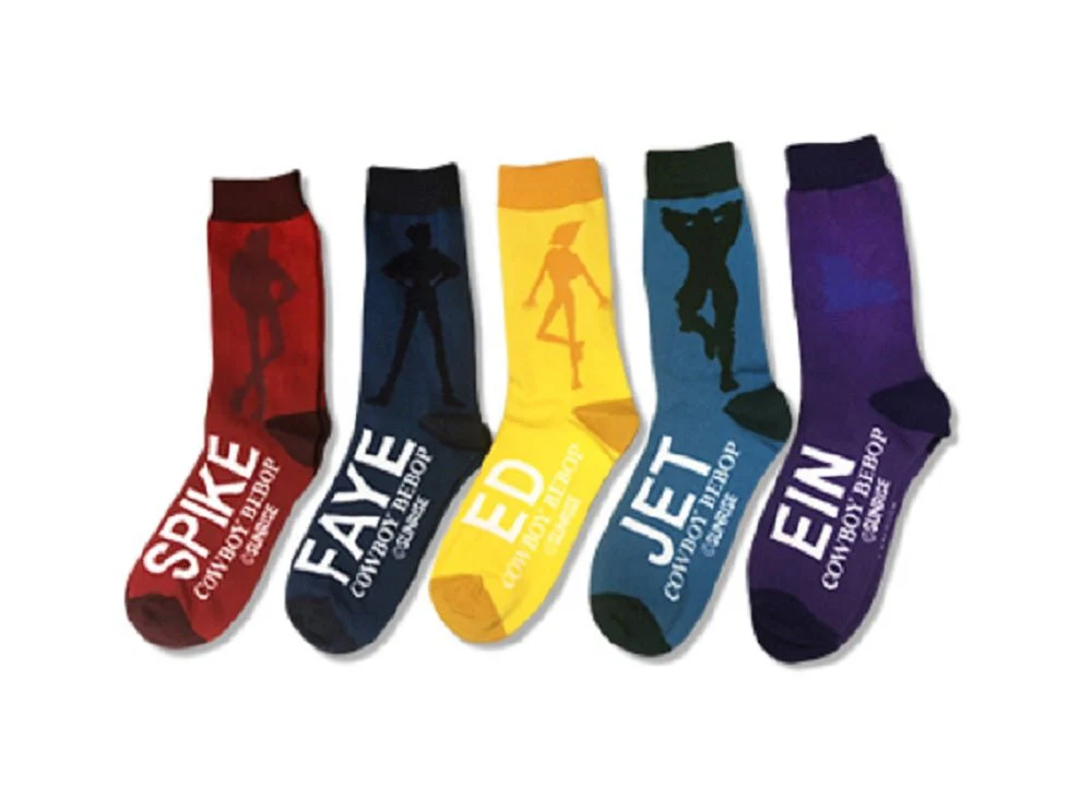 Cowboy Bebop Group Anime 5 Pack Crew Socks - Image 1