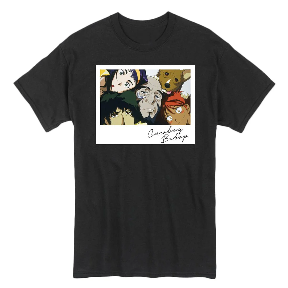Cowboy Bebop Group Polaroid Adult Men T-Shirt Great Eastern - Image 1