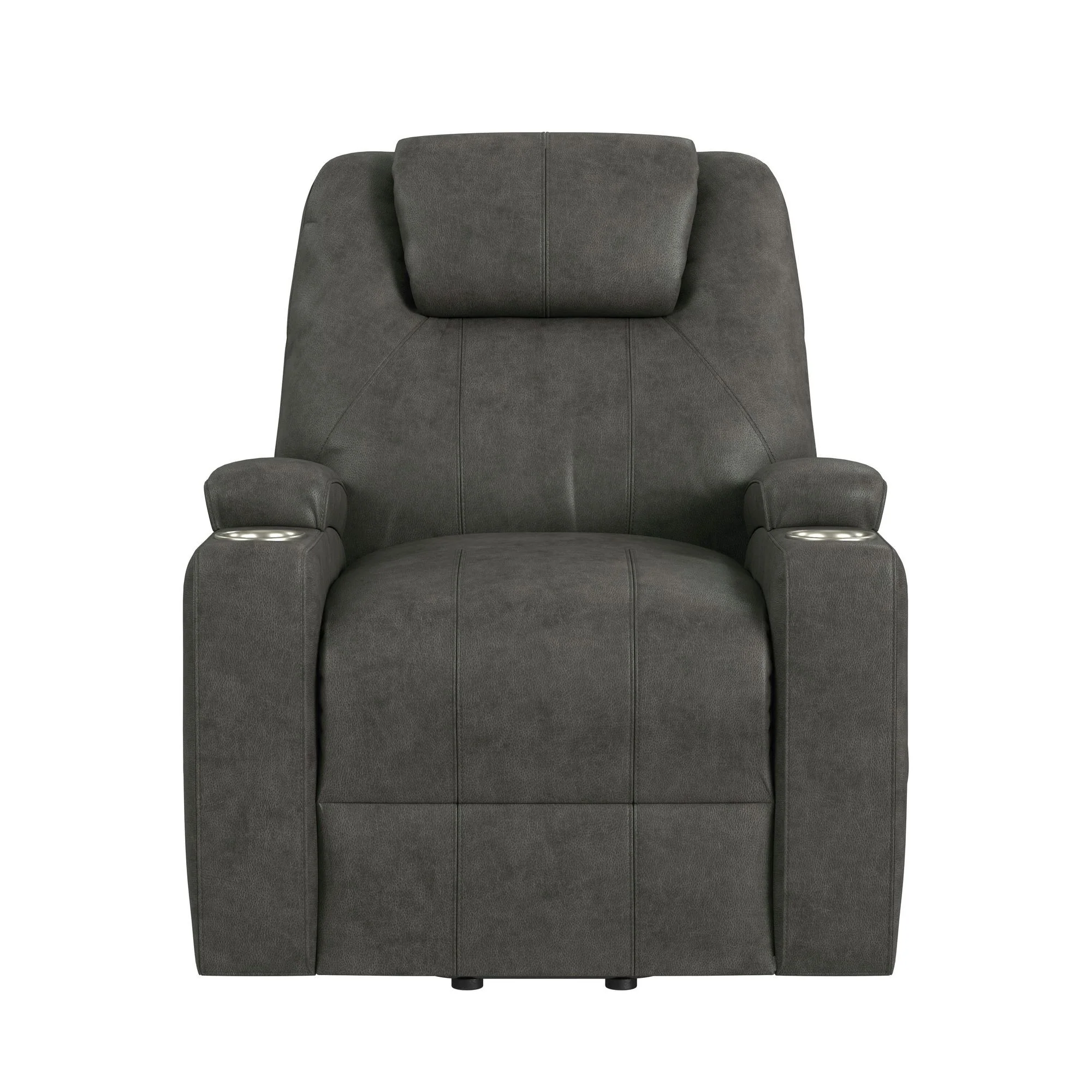 Kenmore - P1 Lift Chair With Heat Massage - Simba Dark Gray - Image 3