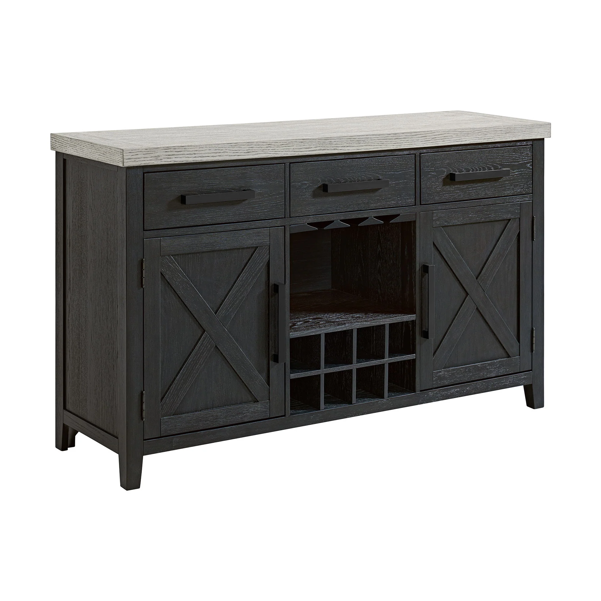 Axel – Server – Light Gray / Espresso