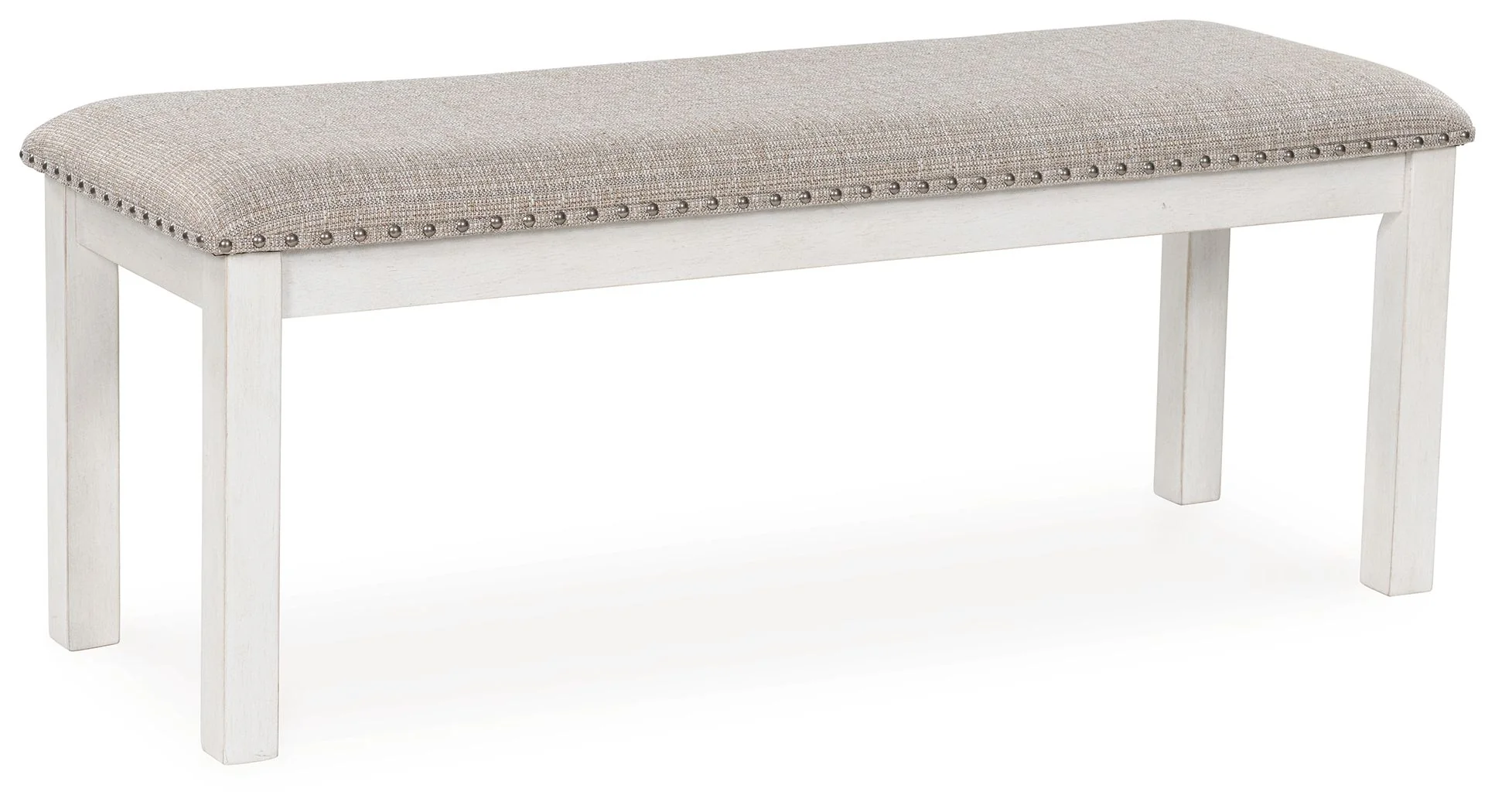 Robbinsdale - Large Upholstered Dining Room Bench - Antique White - Image 1