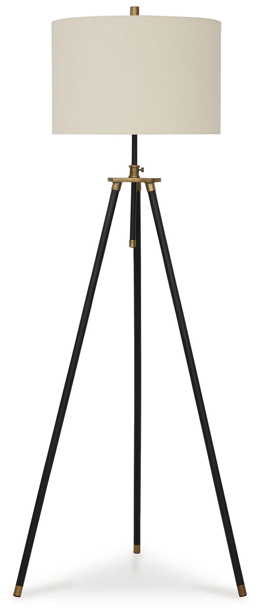 Cashner – Metal Floor Lamp – Black / Gold Finish