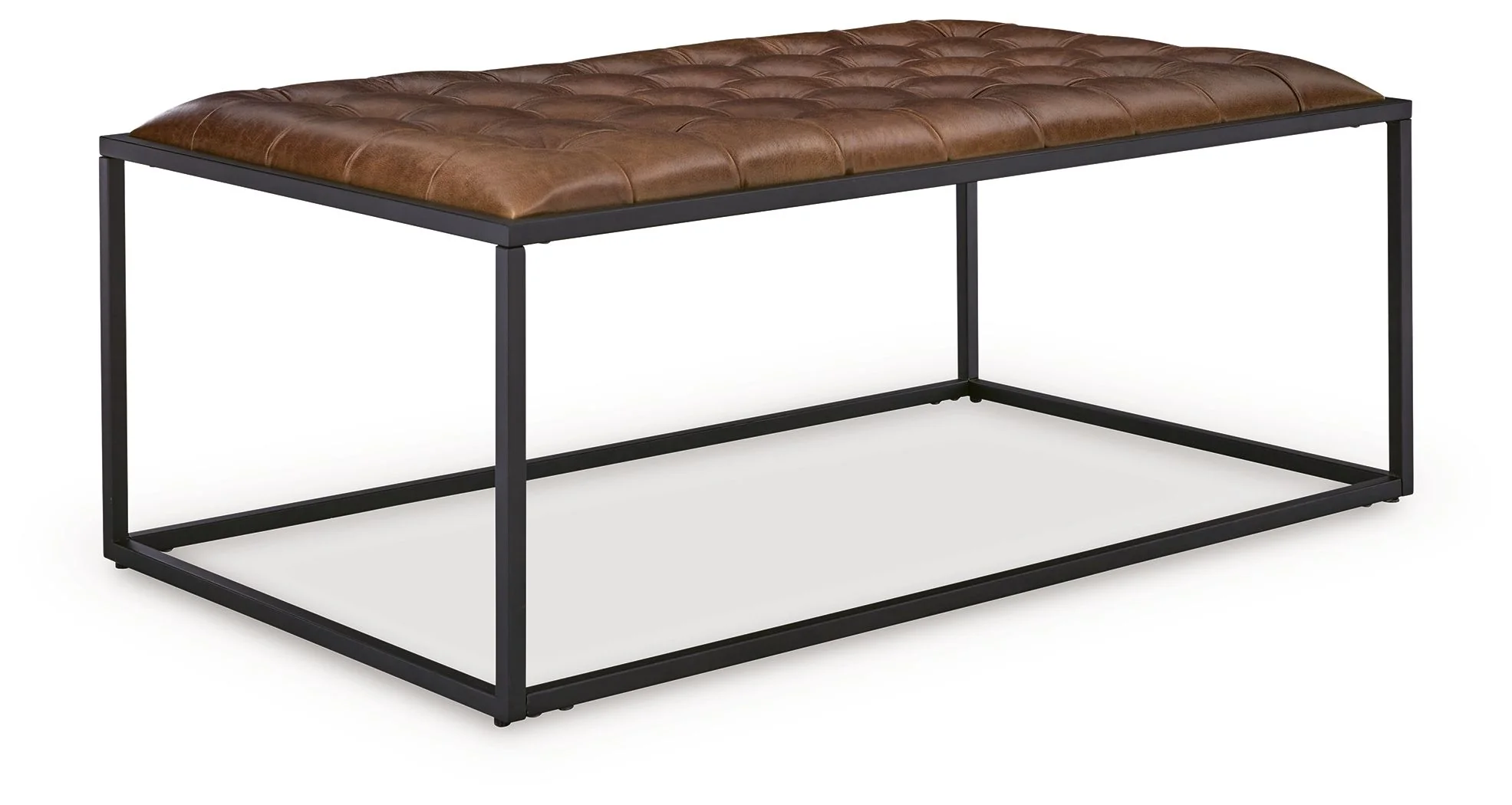 Junsor – Cocktail Ottoman – Brown / Black