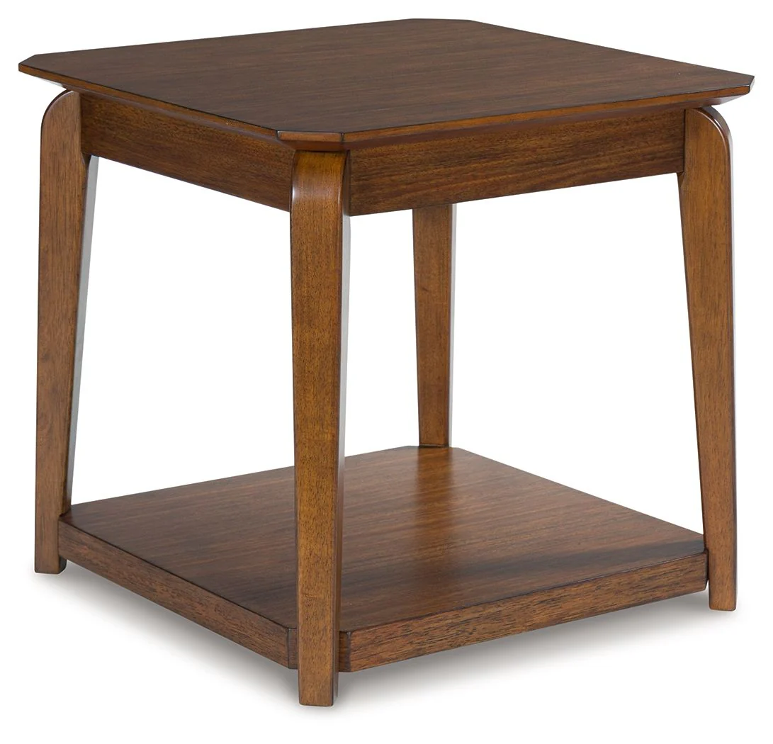 Trenmour - Square End Table - Medium Brown - Image 1