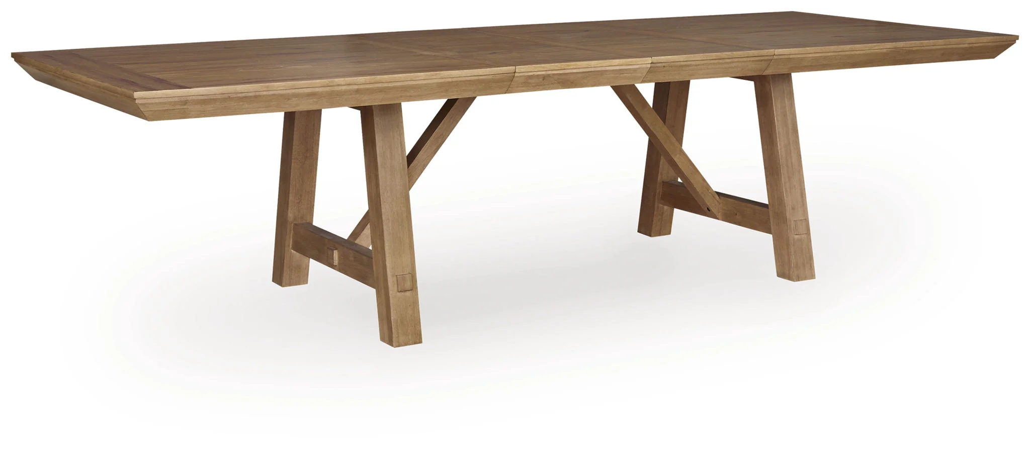 Ridgester - Rectangular Dining Room Extension Table - Light Brown - Image 1