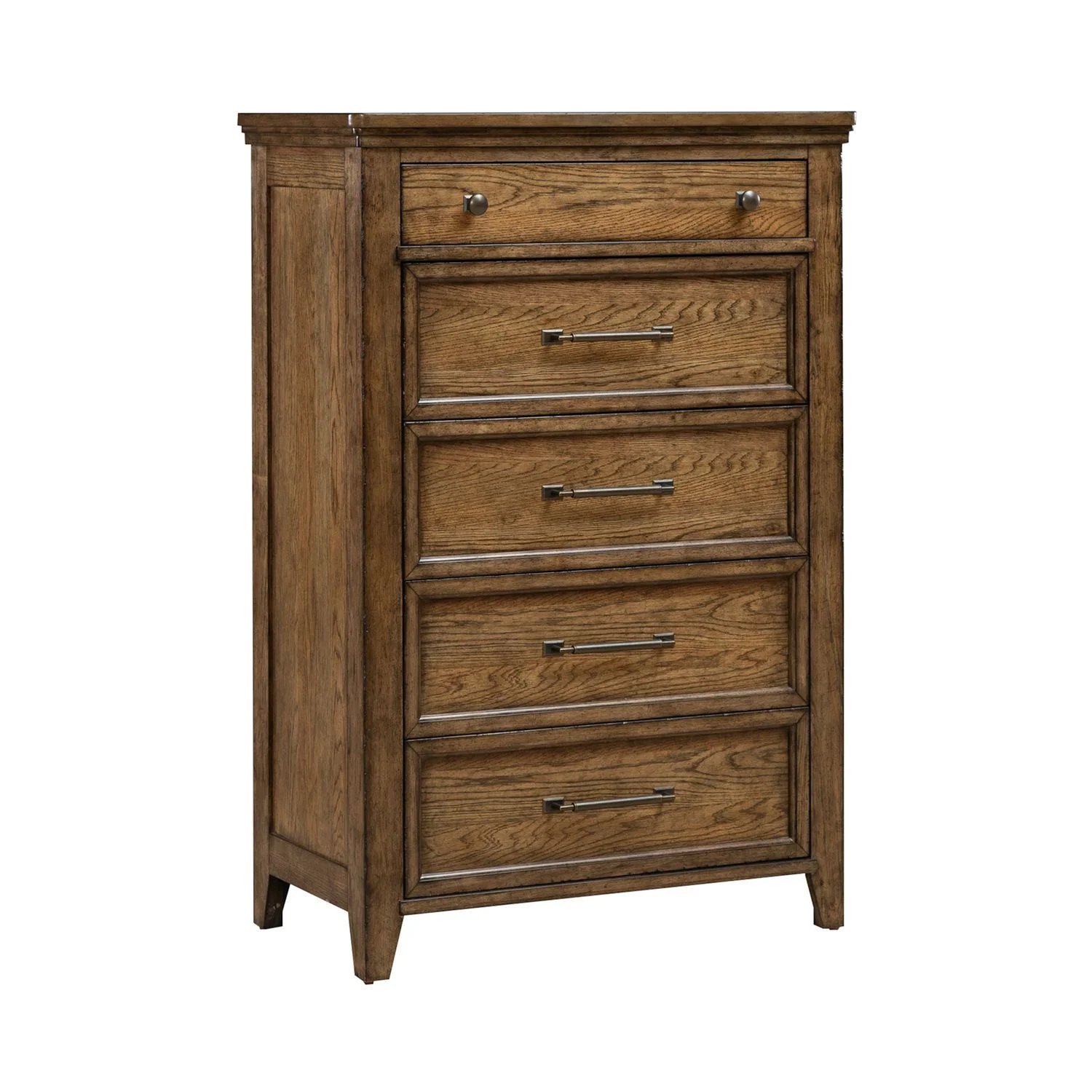 Carolina Park - 5 Drawer Chest - Amber Brown - Image 3