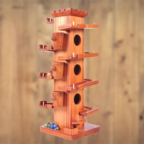 Marble Adventure Wooden Maze Ball Tower - Image 1