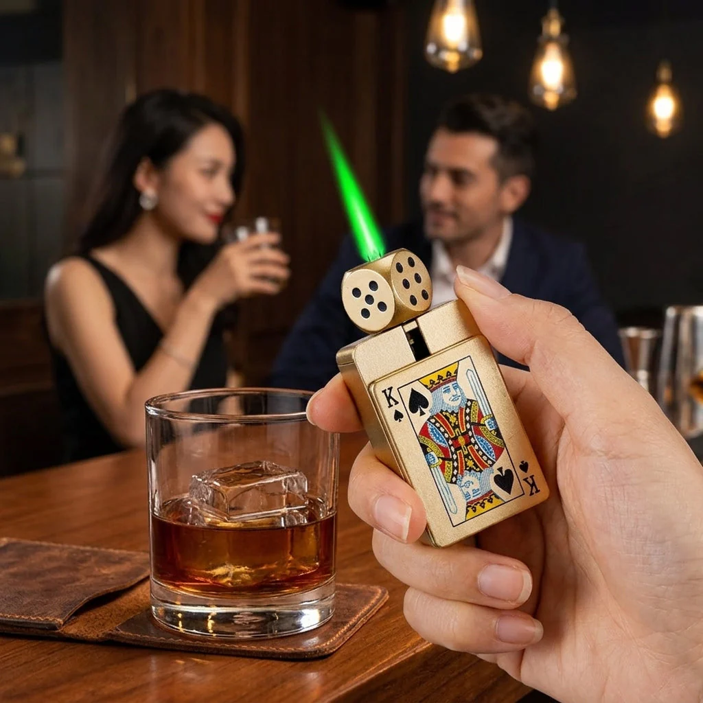 Rotating Dice Card Jet Lighter - Image 2