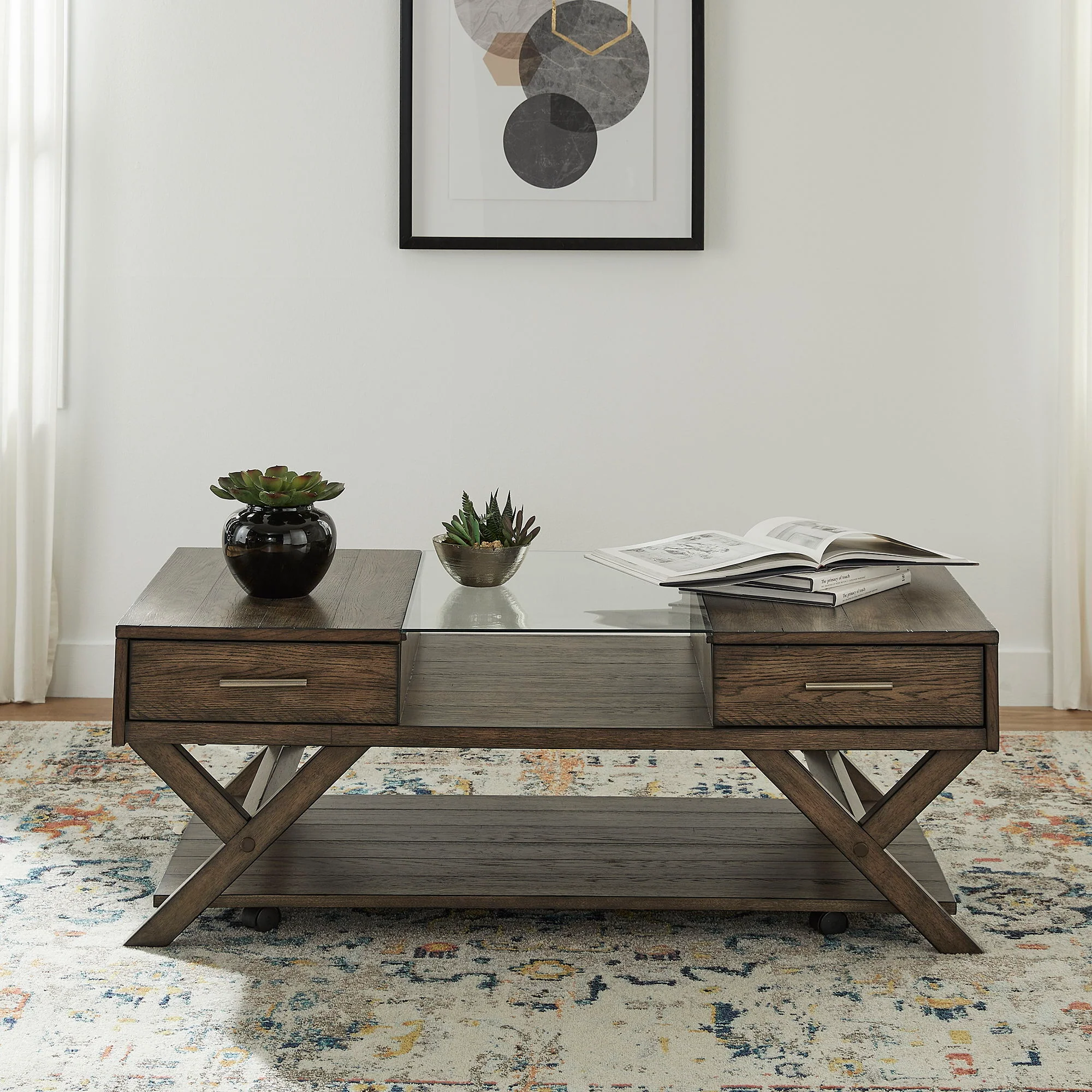 Lennox – Display Cocktail Table – Weathered Chestnut