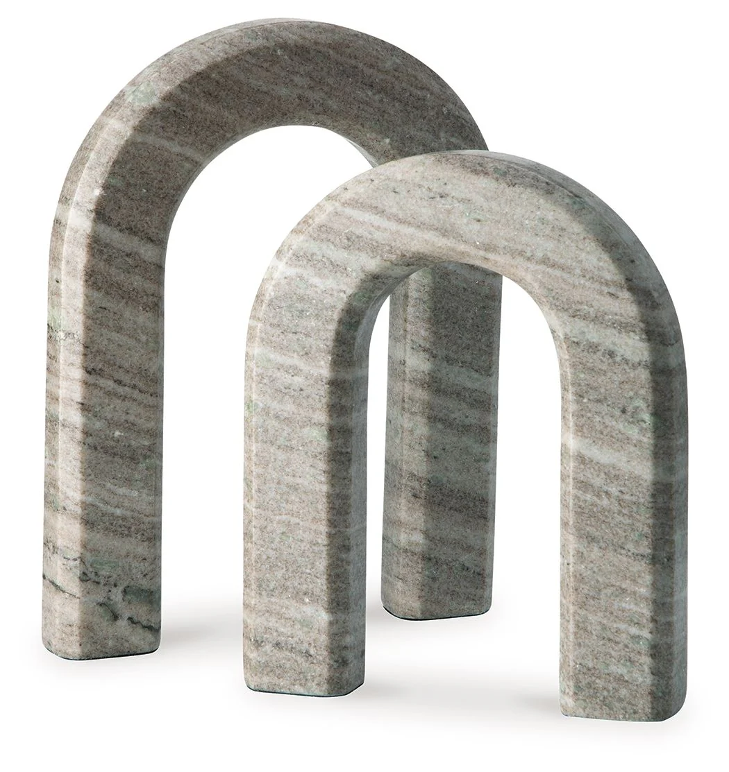 Keithton – Sculpture Set (Set of 2) – Taupe