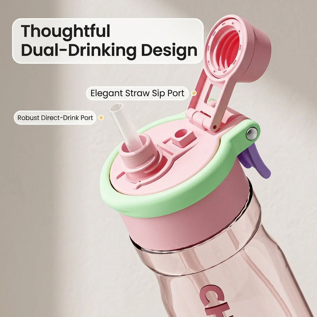 Cool Mist Spray Sports Water Bottle - Image 2