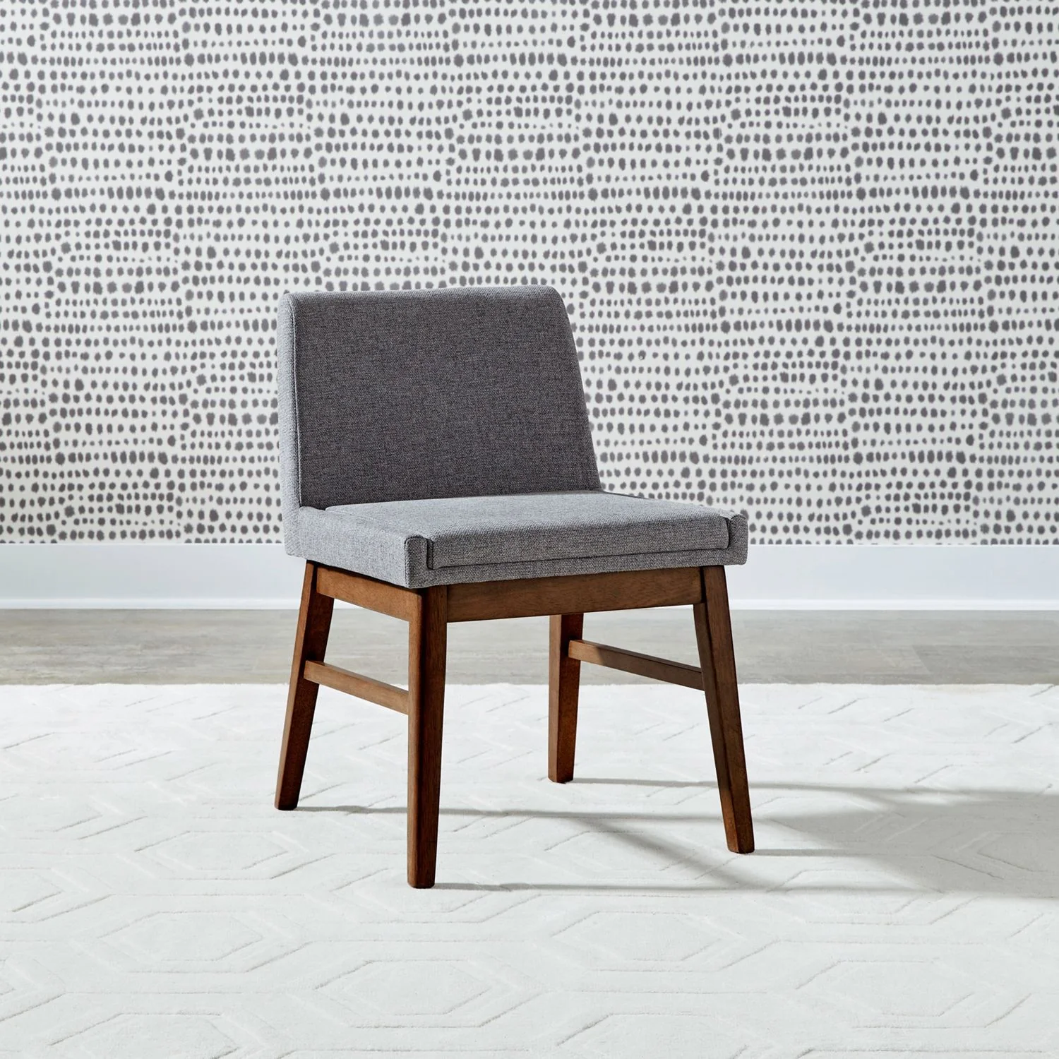 Space Savers - Upholstered Side Chair - Walnut - Image 1