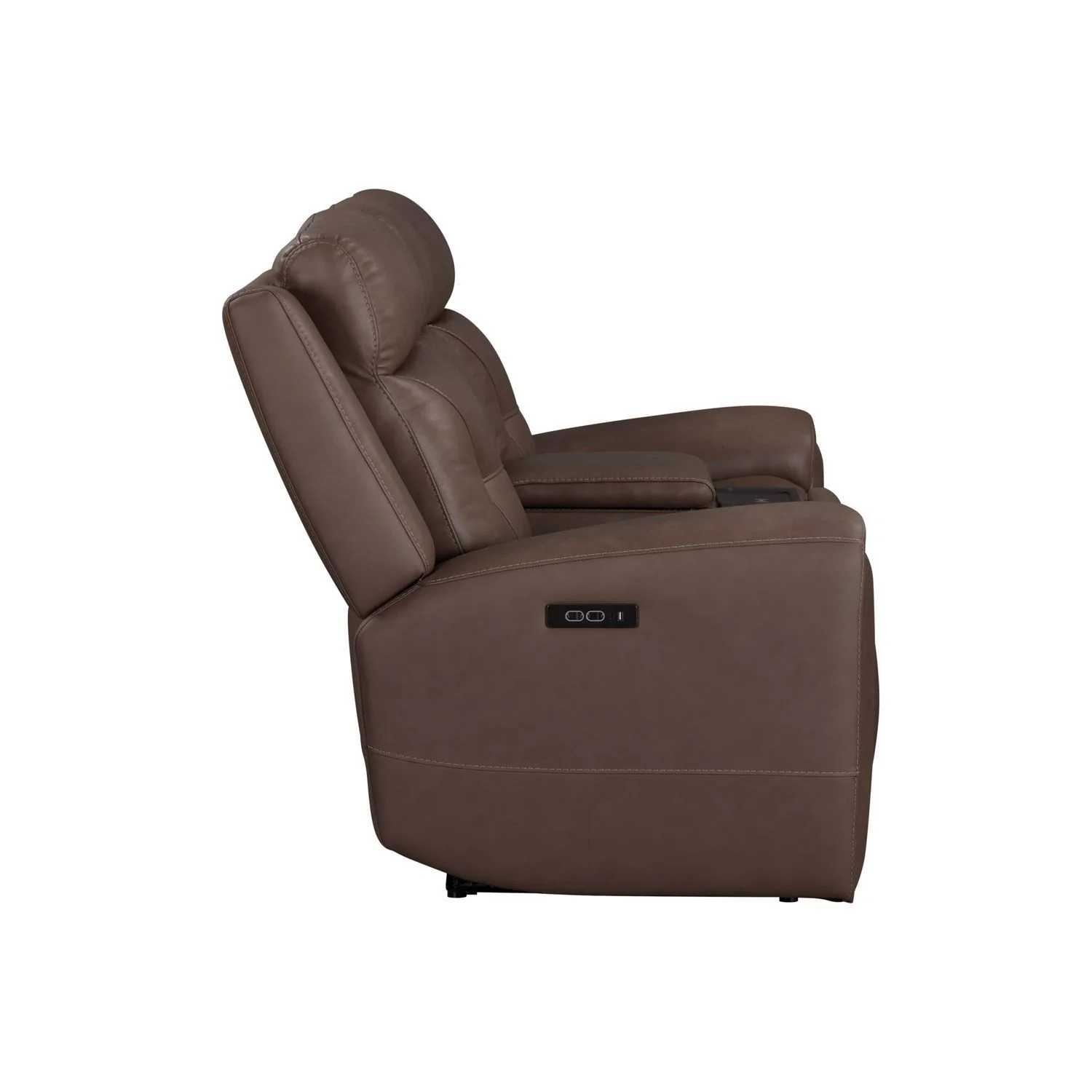 Beckham - Loveseat With Console P2 & ZG - Aline Saddle - Image 3
