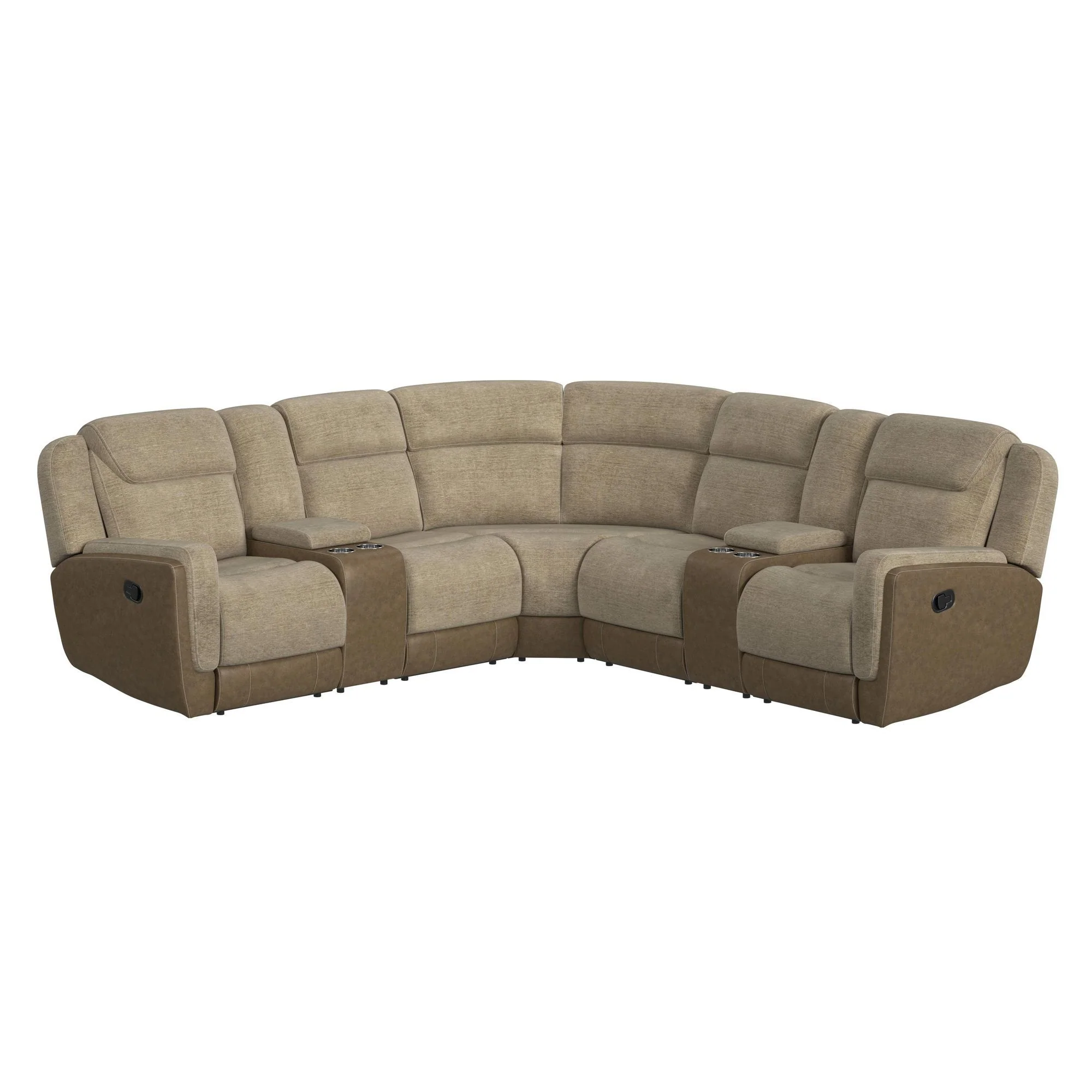 Hornet – 3 Piece Motion Sectional Set With Console And 2 Recliners