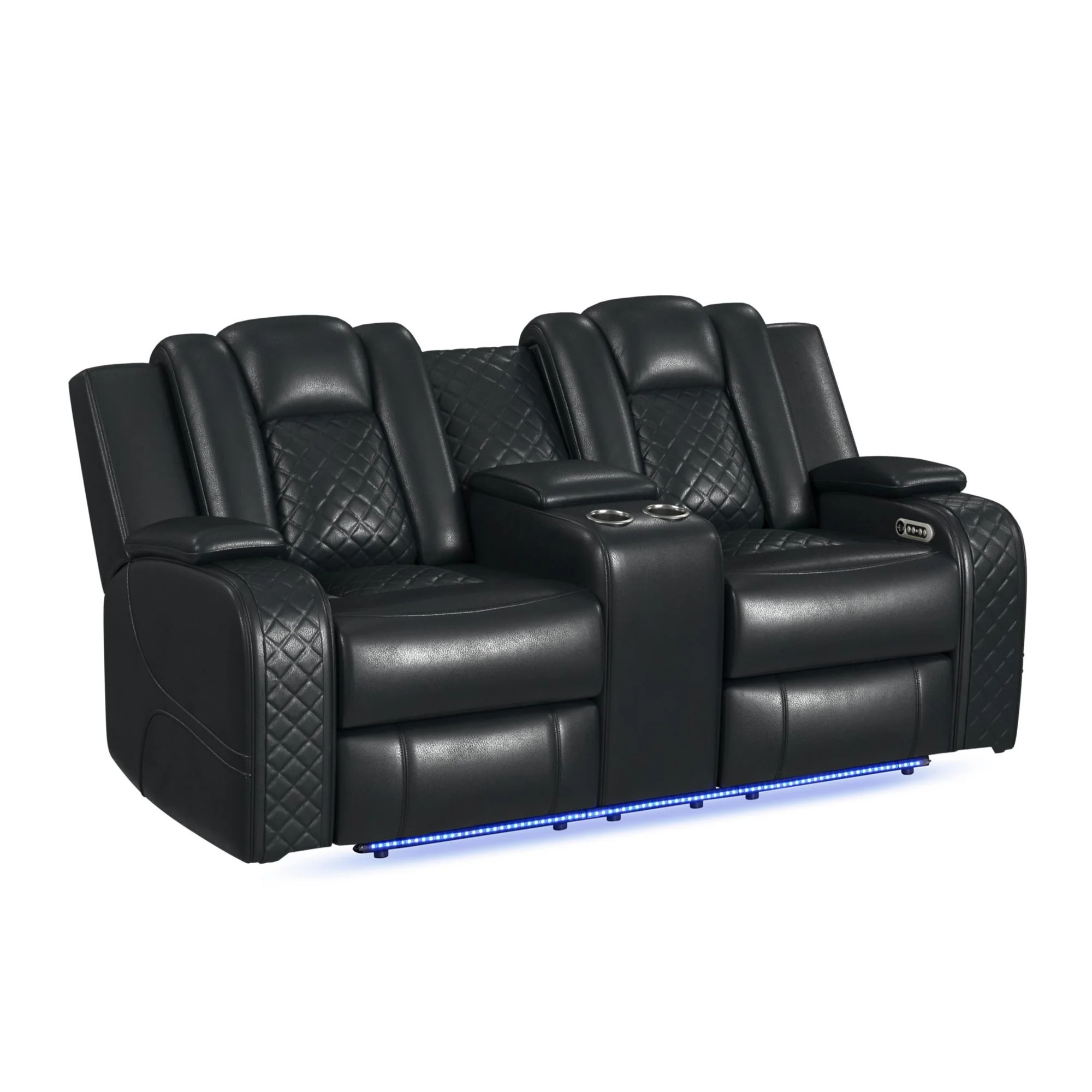 Carlo - Power Motion Loveseat With Power Headrest, Console And LED - Image 2