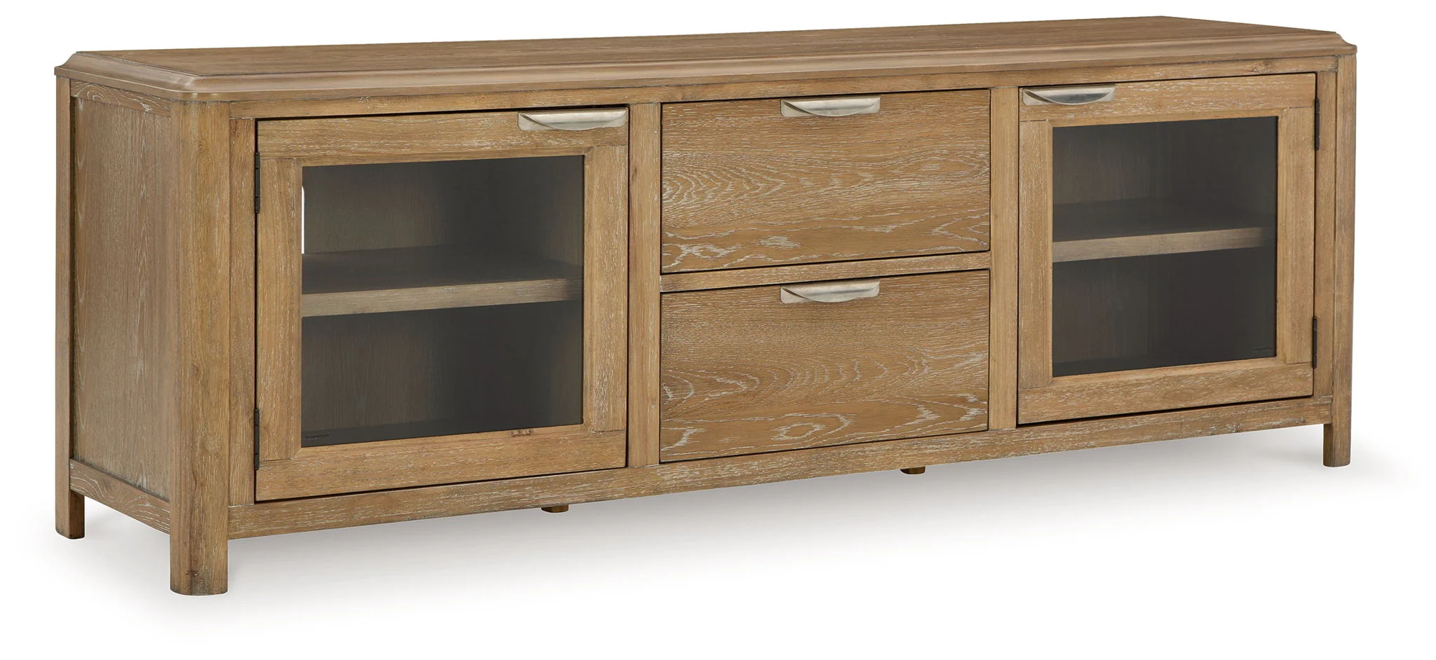 Rencott - Extra Large TV Stand - Light Brown - Image 1