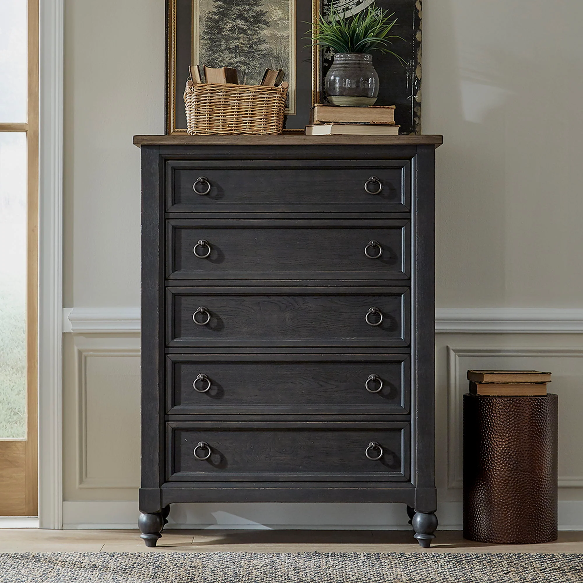 Americana Farmhouse - 5 Drawer Chest - Image 2