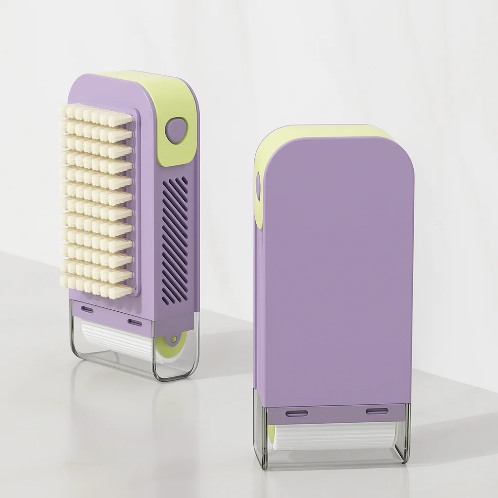 Dual-Action Cleaning Brush Roller Soap Holder - Image 3