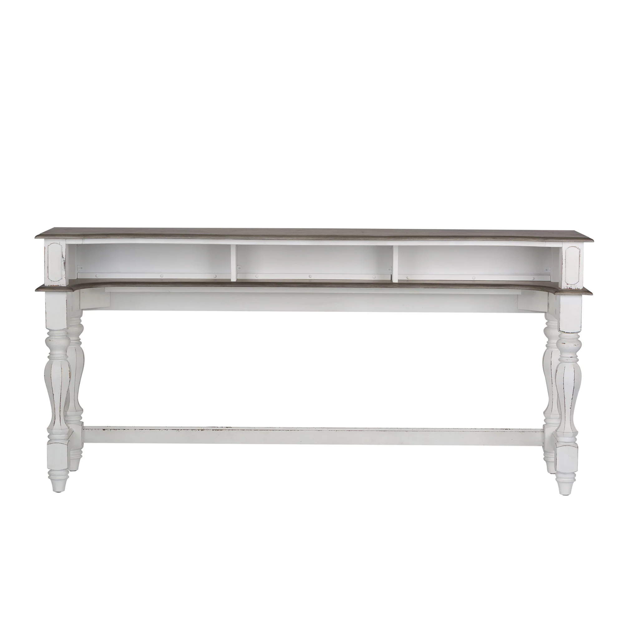 Magnolia Manor - Console Bar Table - Antique White - Image 1