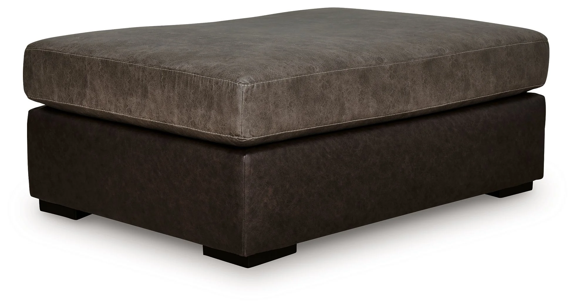 Castille Way - Oversized Accent Ottoman - Fossil - Image 1