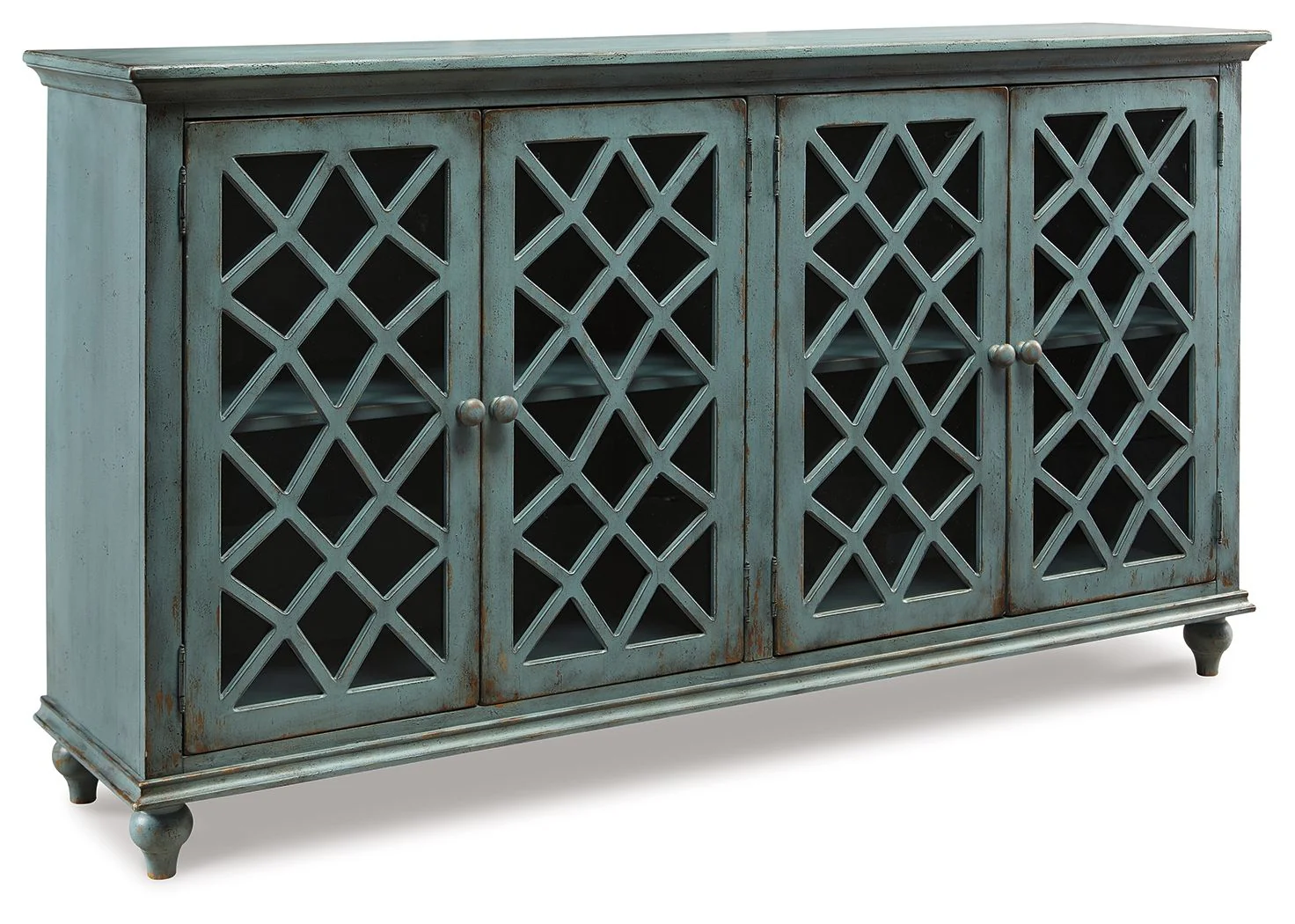 Mirimyn – Accent Cabinet – Vintage Finish – Antique Teal