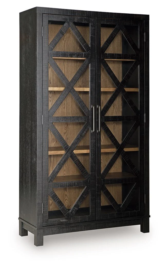 Christop - Accent Cabinet - Black / Brown - Image 1