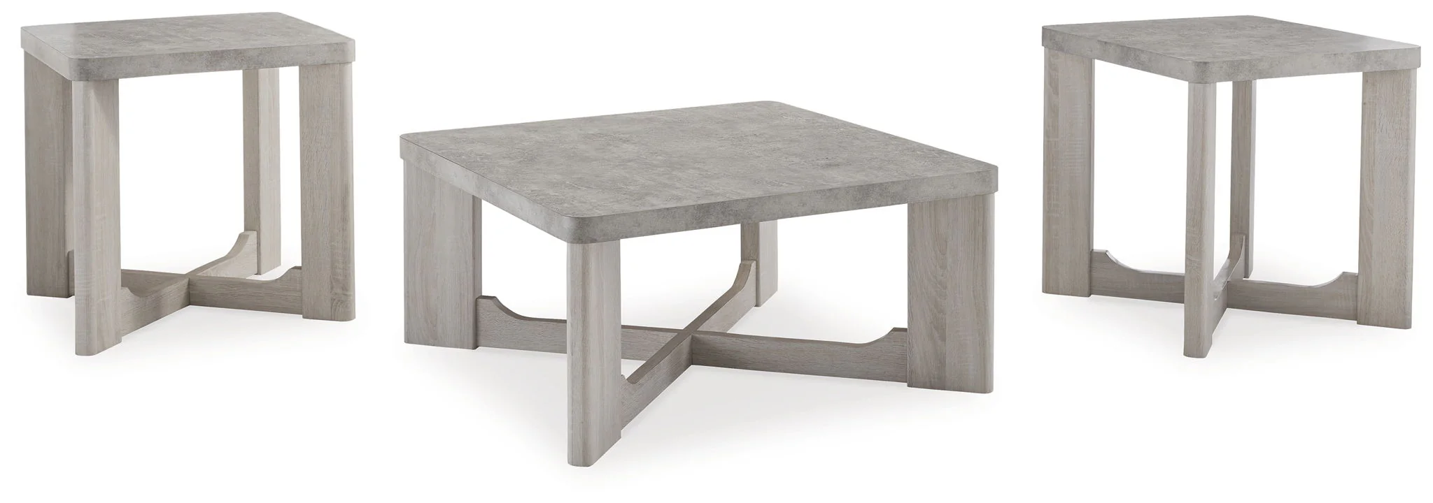Garnilly – Occasional Table Set (Set of 3) – Whitewash