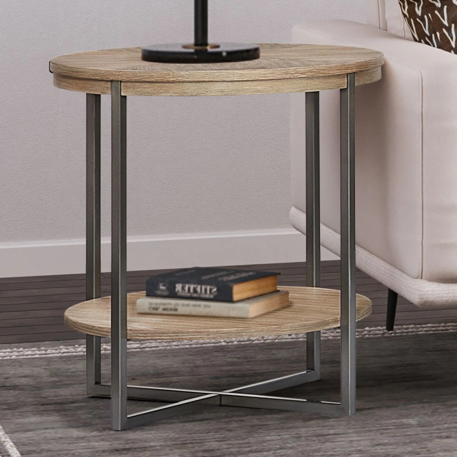 Paran Place – Round Chairside Table – Natural