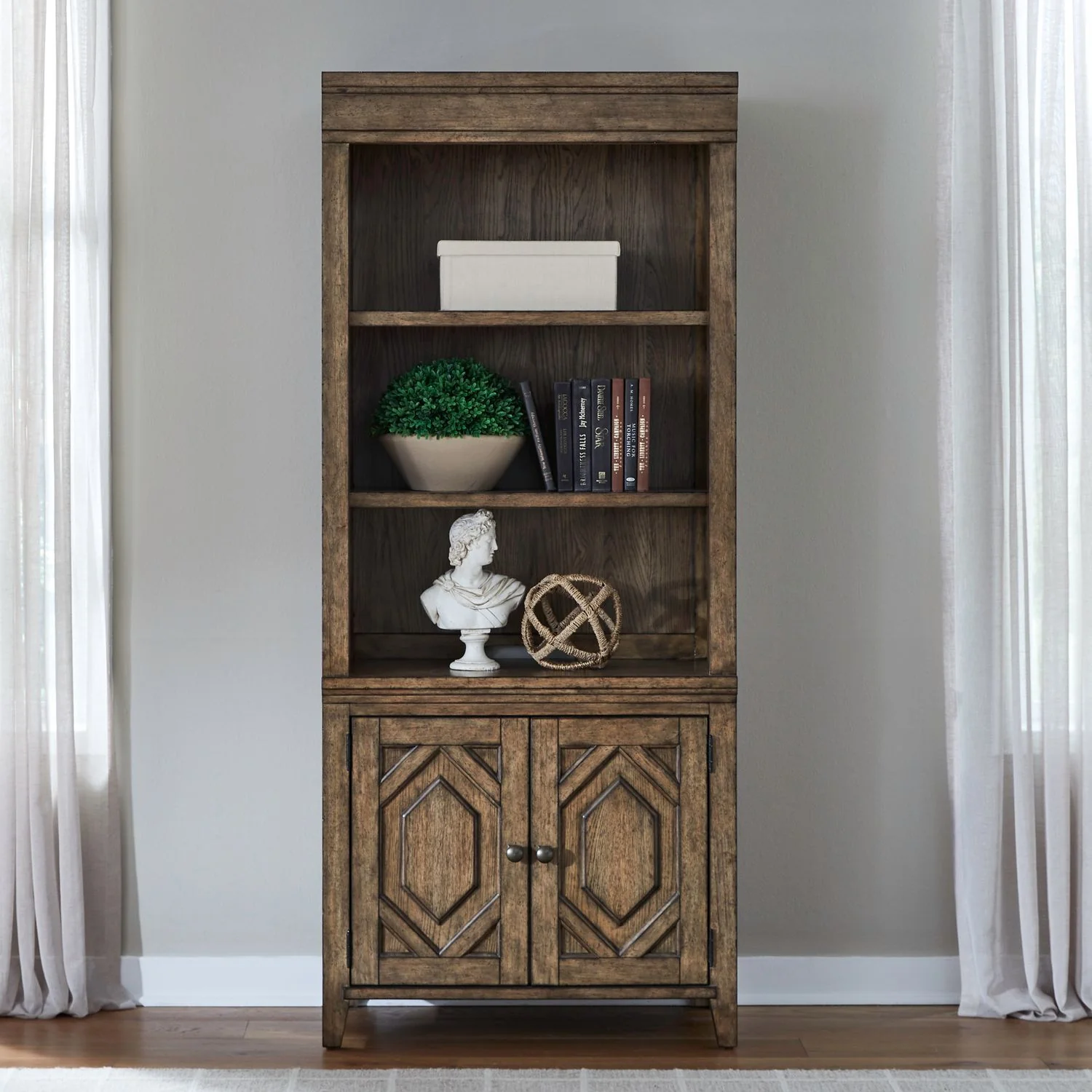 Carolina Park – Bunching Bookcase – Amber Brown