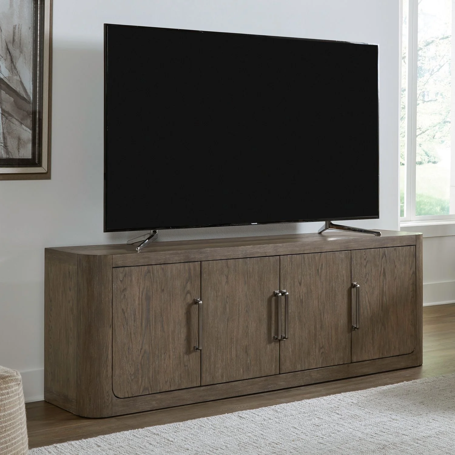 South Bend - 82" TV Console - Burnished Clay - Image 1