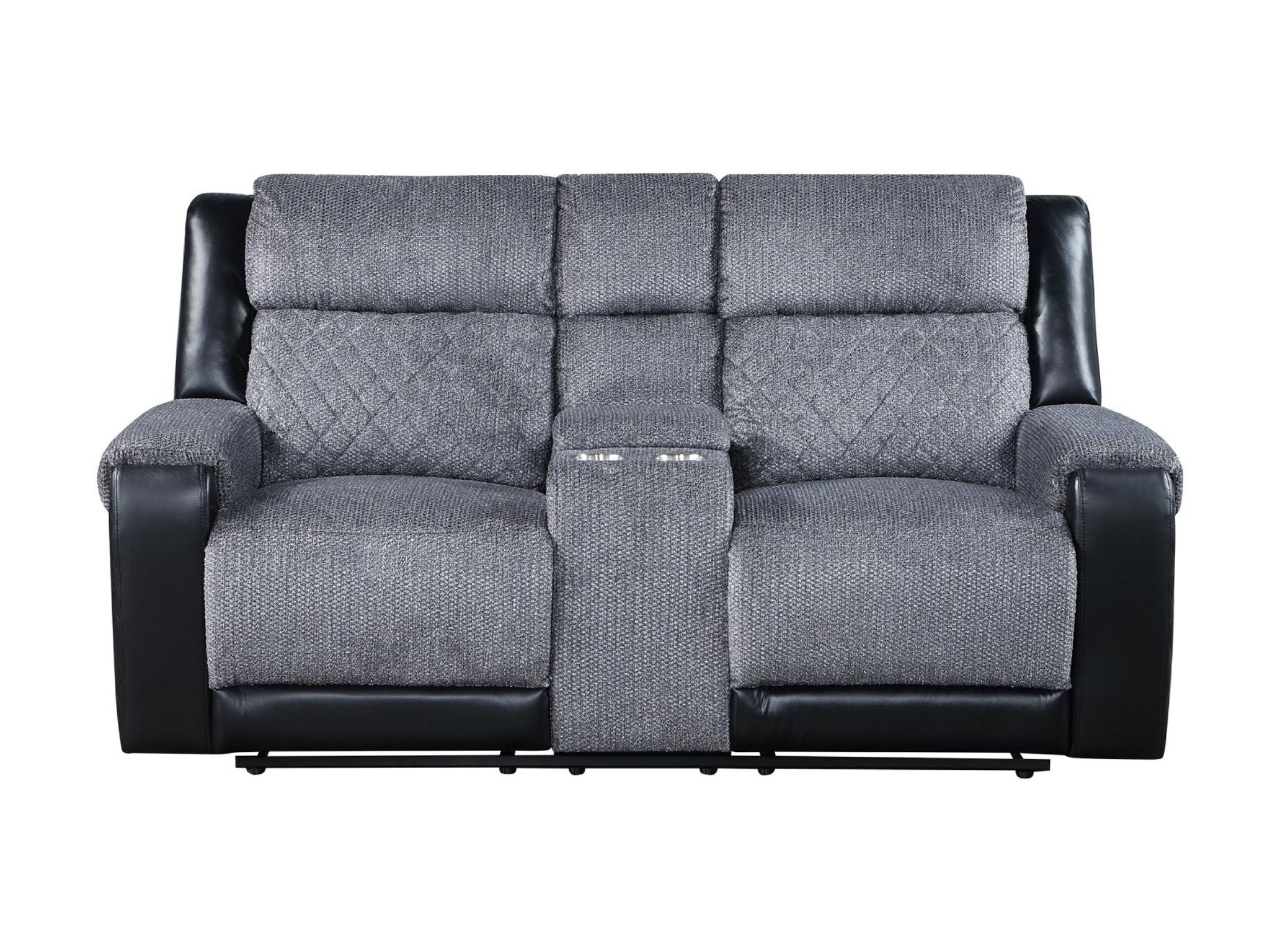 Global Dual Reclining Loveseat – Dark Gray