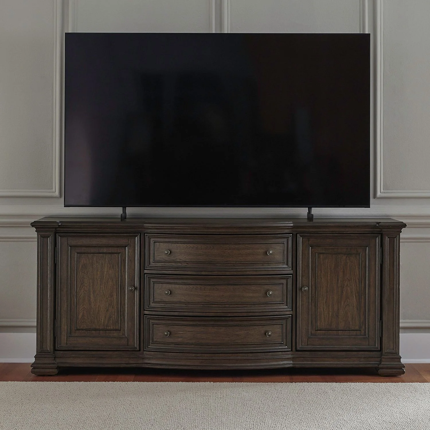 Providence Park – 78″ TV Console – Chateau Brown