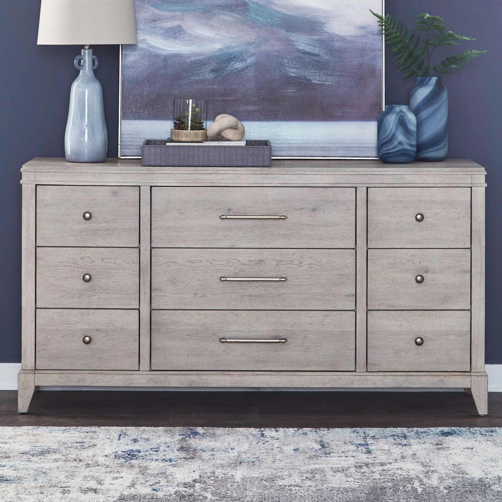 New Haven - 9 Drawer Dresser - Sanctuary White - Image 1