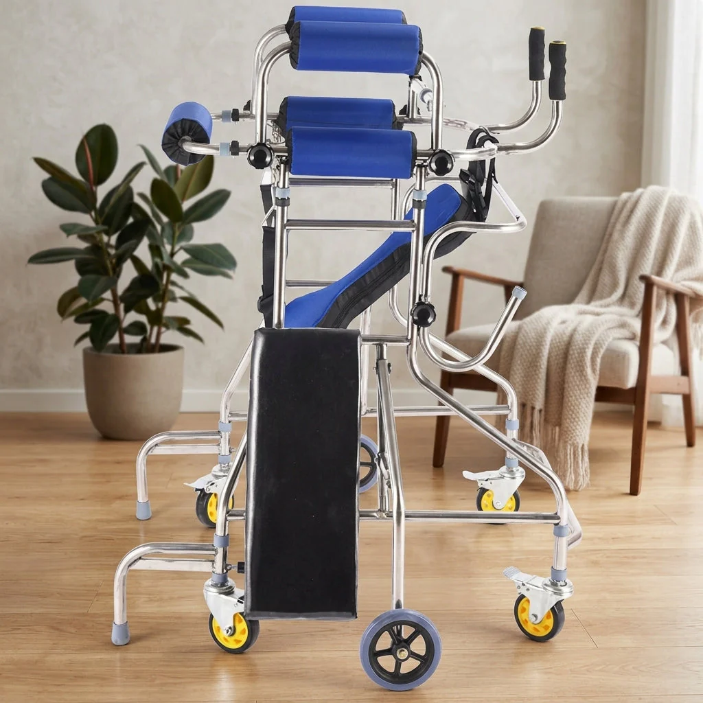 6-Wheel Rehabilitation Anti-Rollover Senior Walker - Image 3