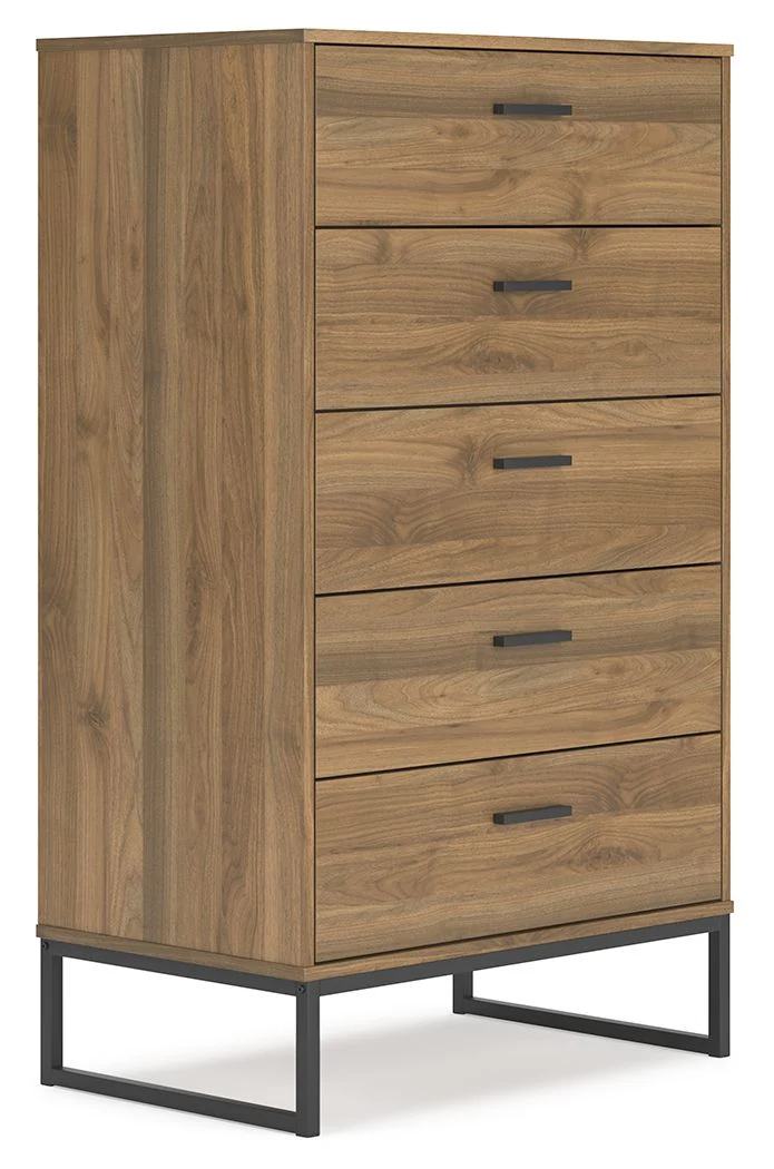 Deanlow - Five Drawer Chest - Honey - Image 1