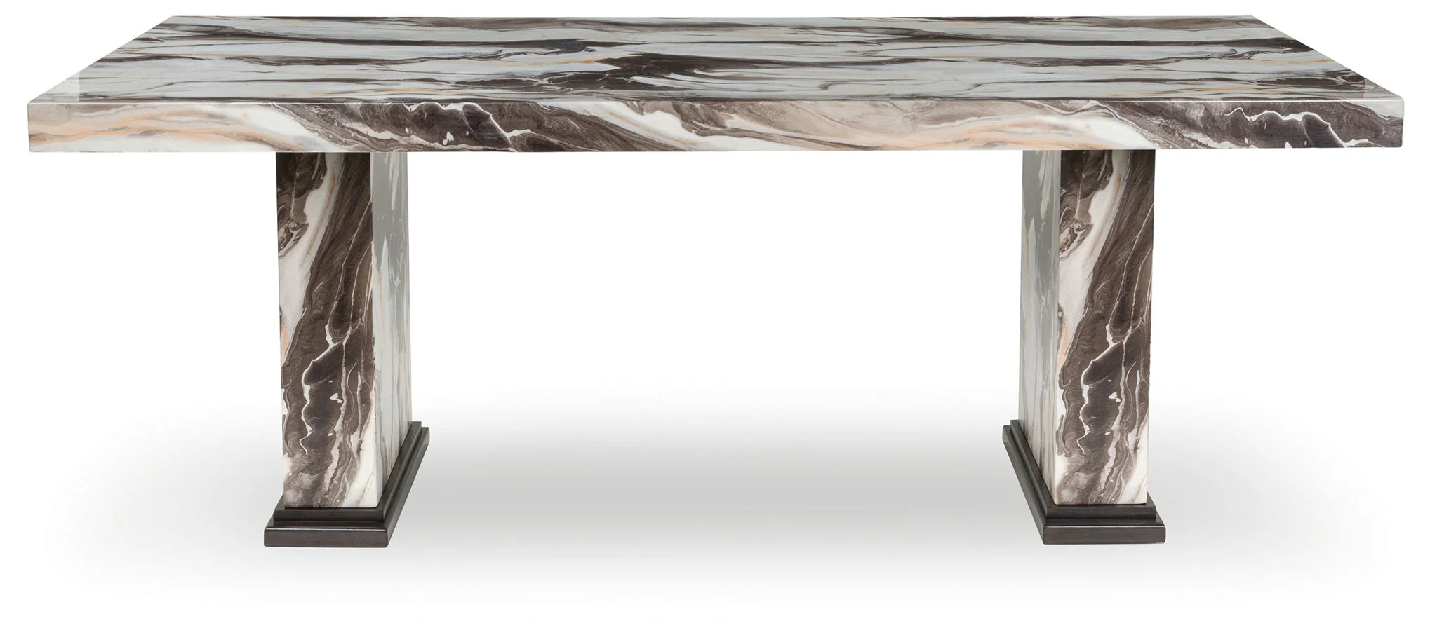 Jeshina - Dining Table - Dark Brown / Beige - Image 2