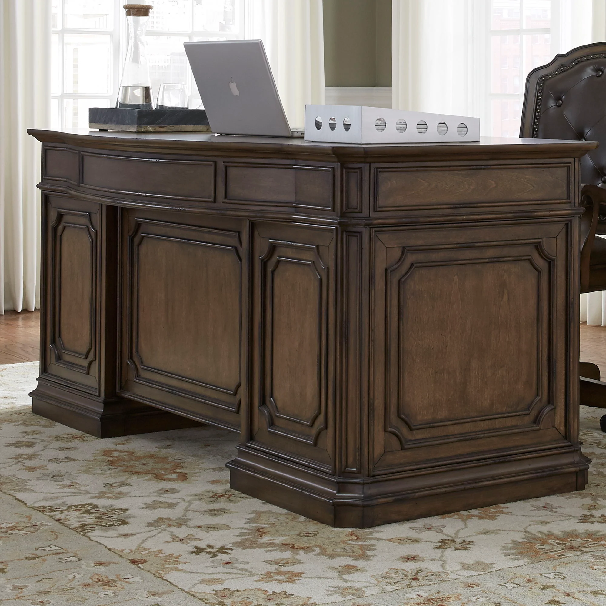 Amelia – Jr Executive Desk – Antique Toffee