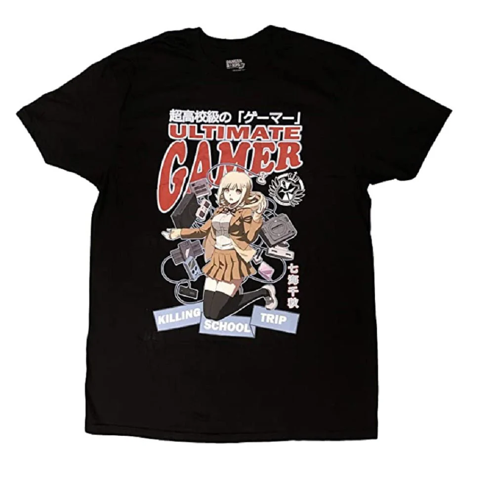 Danganronpa Chiaki Nanami The Ultimate Gamer Anime Adult T-Shirt - Image 1