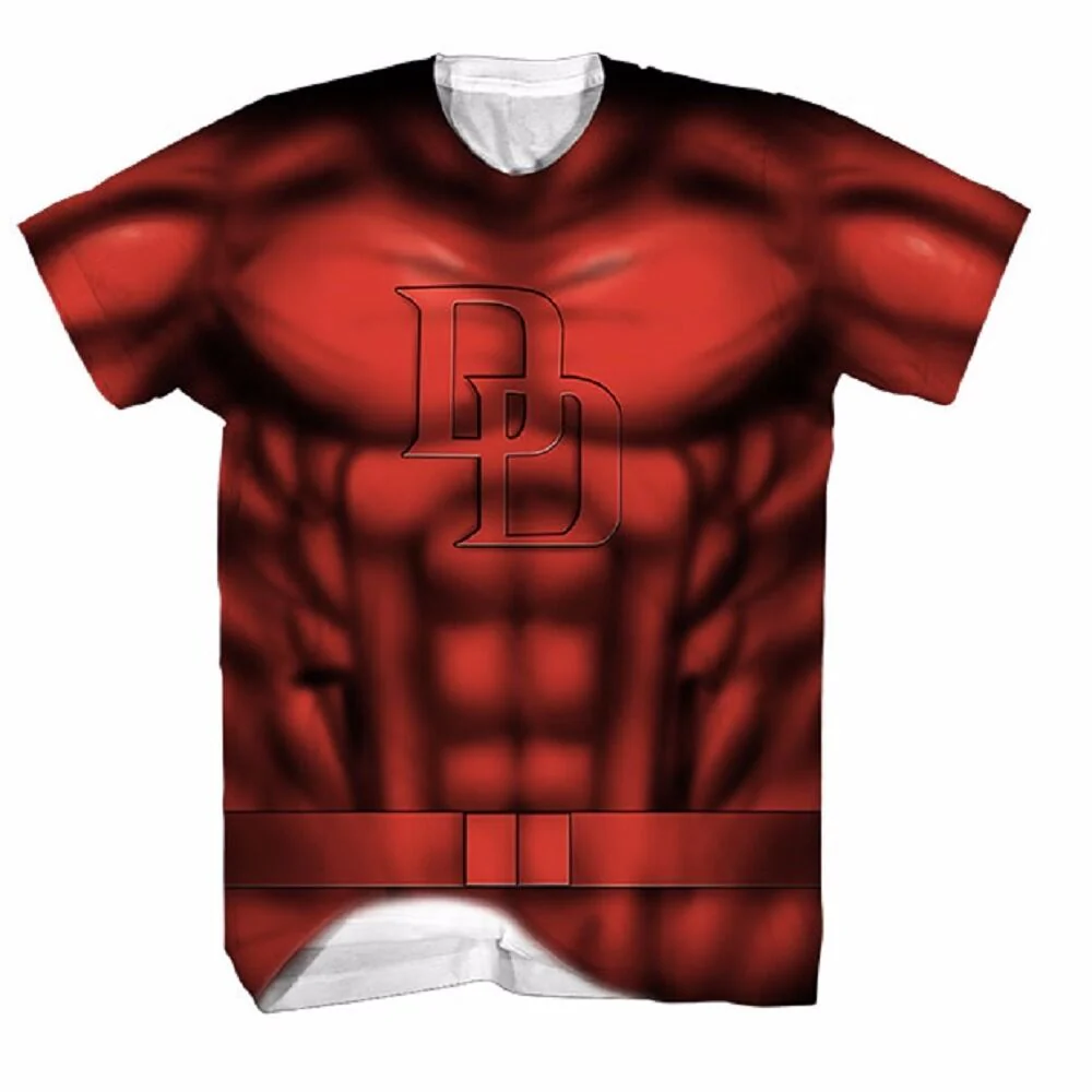 Daredevil Costume Marvel Comics Sublimated Adult T-Shirt - Image 1