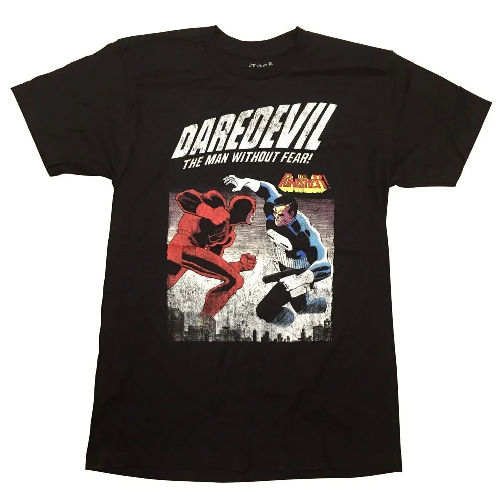 Daredevil Vs Punisher Marvel Comics Premium Adult T-Shirt - Image 1