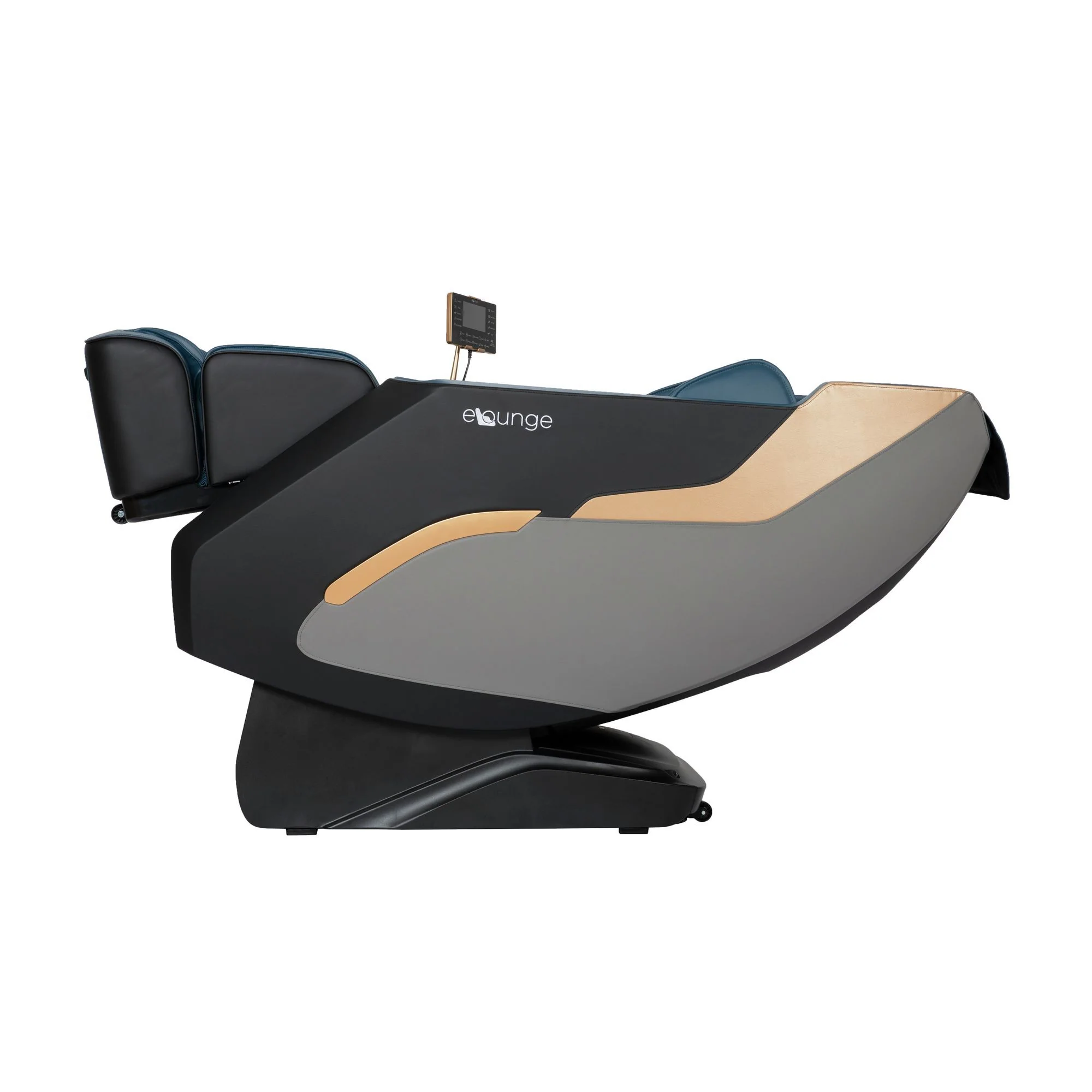 Enrich - PU Massage Chair - Navy - Image 3