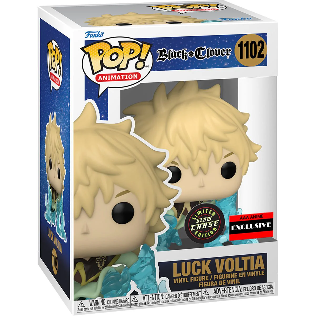 Funko Pop! Animation: Black Clover - Luck Voltia Chase AAA Anime Exclusive - Image 3