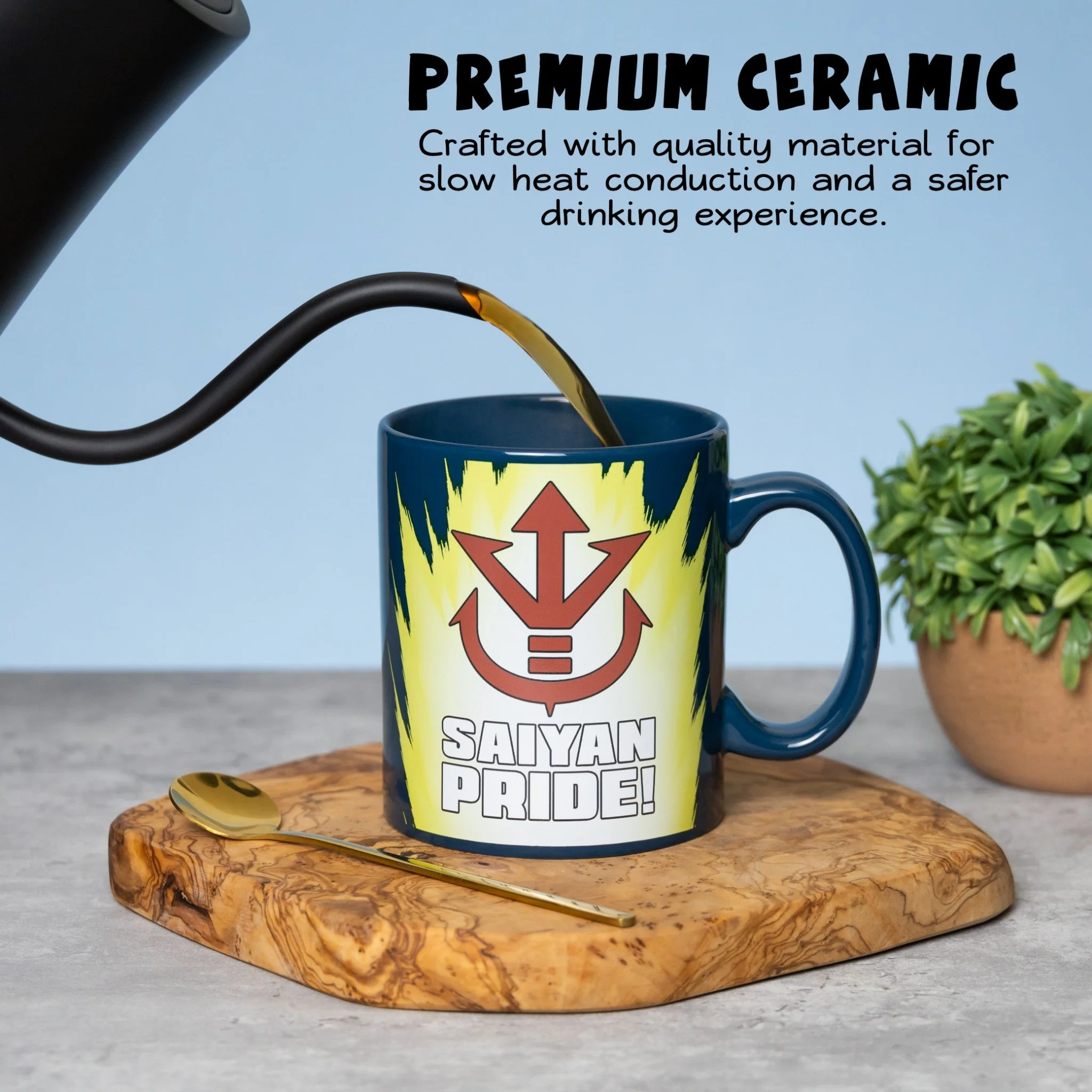 Dragon Ball Z Super Saiyan Vegeta Saiyan Pride 16 oz. Ceramic Coffee Mug - Image 2