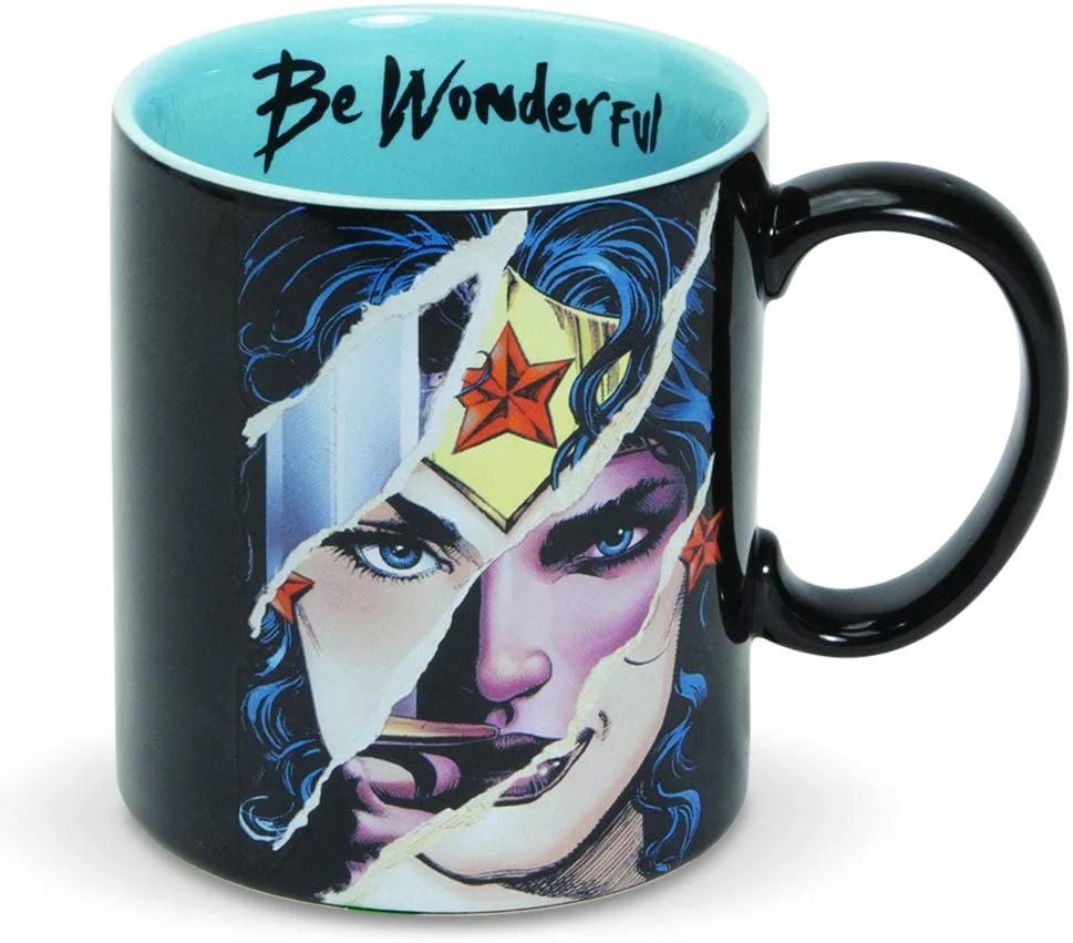 DC Comics Ceramics Wonder Woman Be Wonderful Coffee Mug, 16 Ounce - Image 1