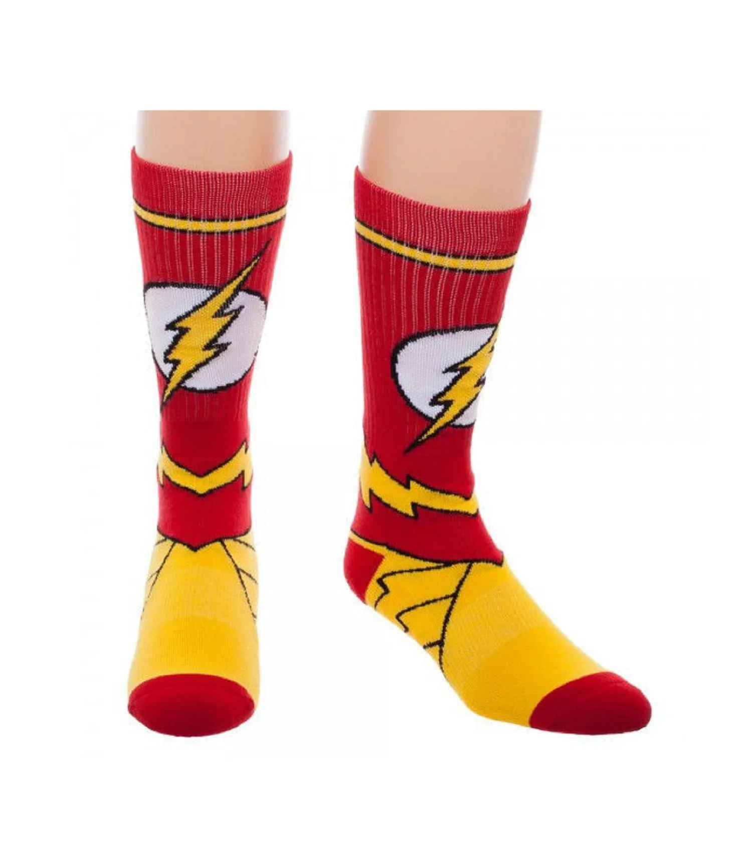 DC Comics Flash Suit Up Adult Crew Socks - Image 1